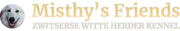 Logo Misthy's Friends, Zwitserse Witte Herder Kennel